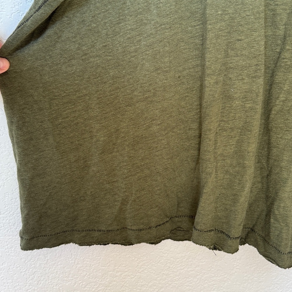 Rag & Bone Polo Collared Shirt Olive Green size Large - Picture 3 of 11